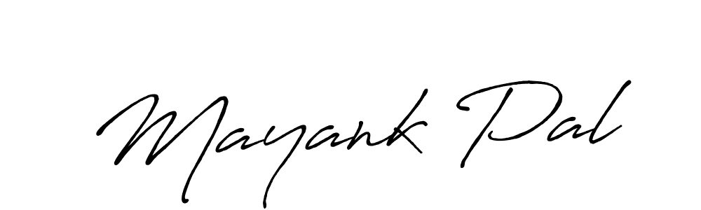 Create a beautiful signature design for name Mayank Pal. With this signature (Antro_Vectra_Bolder) fonts, you can make a handwritten signature for free. Mayank Pal signature style 7 images and pictures png