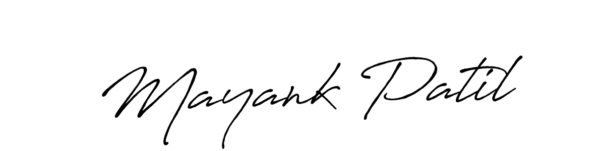 Also we have Mayank Patil name is the best signature style. Create professional handwritten signature collection using Antro_Vectra_Bolder autograph style. Mayank Patil signature style 7 images and pictures png