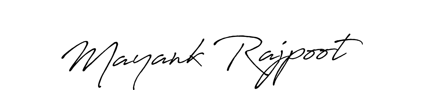 It looks lik you need a new signature style for name Mayank Rajpoot. Design unique handwritten (Antro_Vectra_Bolder) signature with our free signature maker in just a few clicks. Mayank Rajpoot signature style 7 images and pictures png