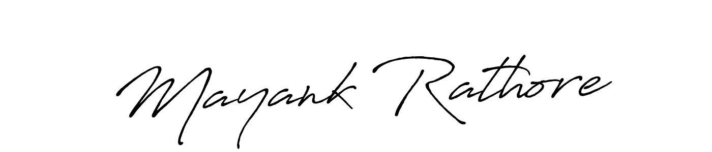 Create a beautiful signature design for name Mayank Rathore. With this signature (Antro_Vectra_Bolder) fonts, you can make a handwritten signature for free. Mayank Rathore signature style 7 images and pictures png