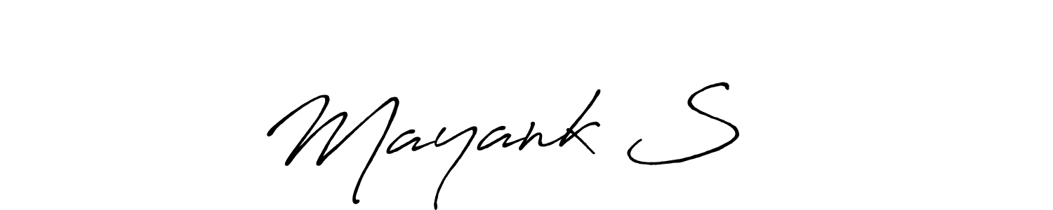 This is the best signature style for the Mayank S ❣️ name. Also you like these signature font (Antro_Vectra_Bolder). Mix name signature. Mayank S ❣️ signature style 7 images and pictures png