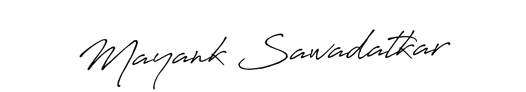 The best way (Antro_Vectra_Bolder) to make a short signature is to pick only two or three words in your name. The name Mayank Sawadatkar include a total of six letters. For converting this name. Mayank Sawadatkar signature style 7 images and pictures png