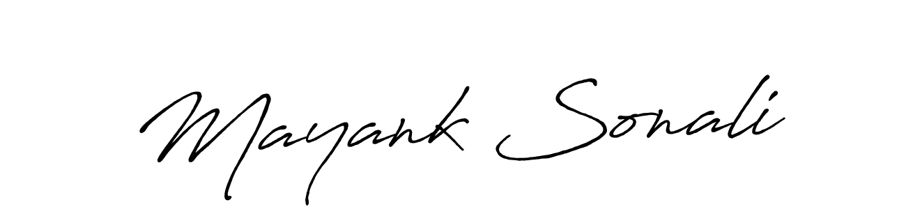 Also You can easily find your signature by using the search form. We will create Mayank Sonali name handwritten signature images for you free of cost using Antro_Vectra_Bolder sign style. Mayank Sonali signature style 7 images and pictures png