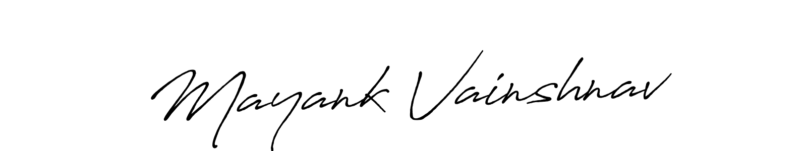 It looks lik you need a new signature style for name Mayank Vainshnav. Design unique handwritten (Antro_Vectra_Bolder) signature with our free signature maker in just a few clicks. Mayank Vainshnav signature style 7 images and pictures png