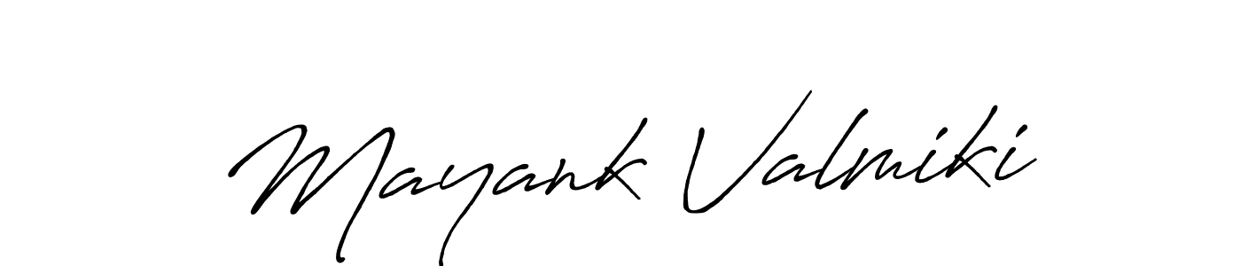 Similarly Antro_Vectra_Bolder is the best handwritten signature design. Signature creator online .You can use it as an online autograph creator for name Mayank Valmiki. Mayank Valmiki signature style 7 images and pictures png