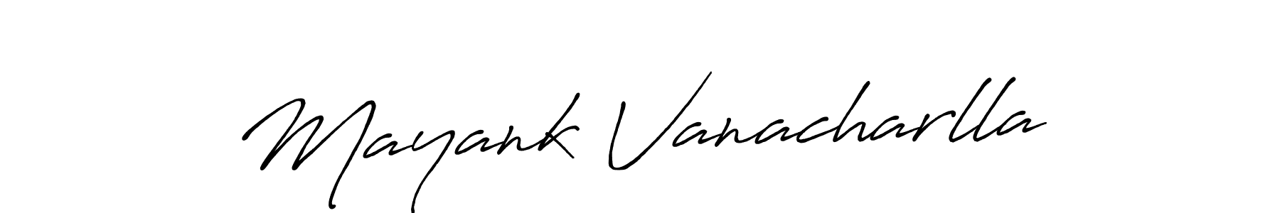How to make Mayank Vanacharlla signature? Antro_Vectra_Bolder is a professional autograph style. Create handwritten signature for Mayank Vanacharlla name. Mayank Vanacharlla signature style 7 images and pictures png