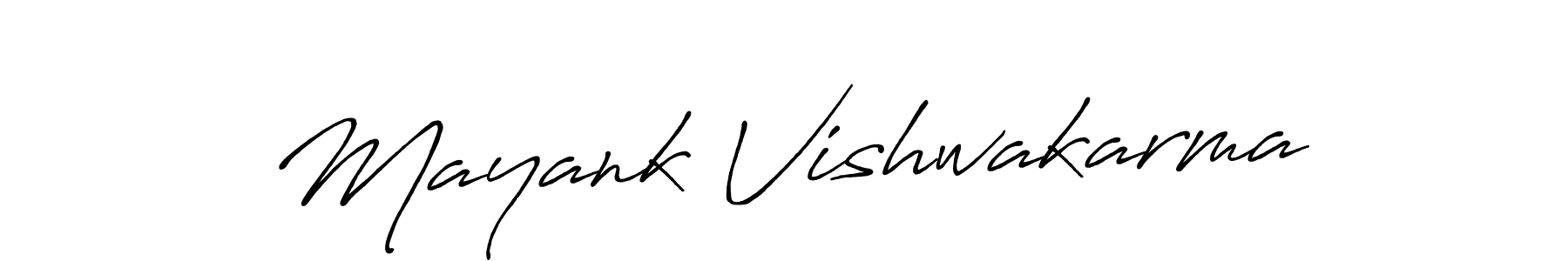 Also You can easily find your signature by using the search form. We will create Mayank Vishwakarma name handwritten signature images for you free of cost using Antro_Vectra_Bolder sign style. Mayank Vishwakarma signature style 7 images and pictures png
