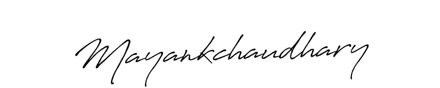 Design your own signature with our free online signature maker. With this signature software, you can create a handwritten (Antro_Vectra_Bolder) signature for name Mayankchaudhary. Mayankchaudhary signature style 7 images and pictures png