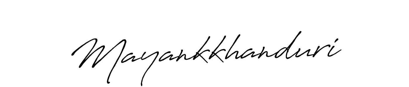 It looks lik you need a new signature style for name Mayankkhanduri. Design unique handwritten (Antro_Vectra_Bolder) signature with our free signature maker in just a few clicks. Mayankkhanduri signature style 7 images and pictures png