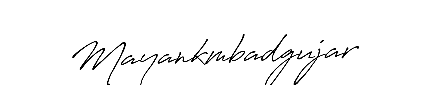 Design your own signature with our free online signature maker. With this signature software, you can create a handwritten (Antro_Vectra_Bolder) signature for name Mayankmbadgujar. Mayankmbadgujar signature style 7 images and pictures png