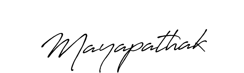 Mayapathak stylish signature style. Best Handwritten Sign (Antro_Vectra_Bolder) for my name. Handwritten Signature Collection Ideas for my name Mayapathak. Mayapathak signature style 7 images and pictures png