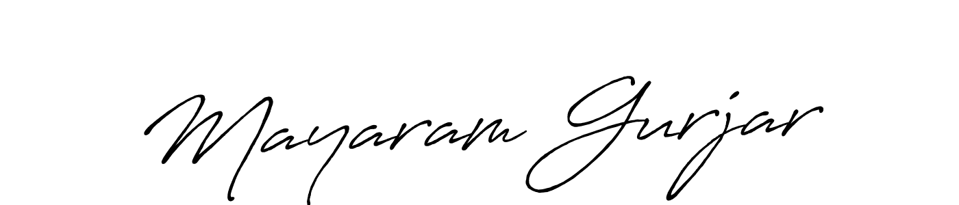 Also we have Mayaram Gurjar name is the best signature style. Create professional handwritten signature collection using Antro_Vectra_Bolder autograph style. Mayaram Gurjar signature style 7 images and pictures png