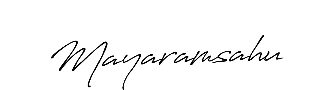 Use a signature maker to create a handwritten signature online. With this signature software, you can design (Antro_Vectra_Bolder) your own signature for name Mayaramsahu. Mayaramsahu signature style 7 images and pictures png