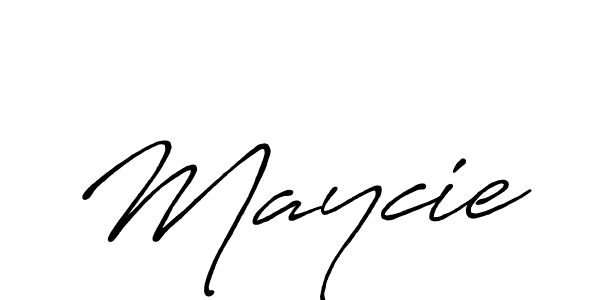Design your own signature with our free online signature maker. With this signature software, you can create a handwritten (Antro_Vectra_Bolder) signature for name Maycie. Maycie signature style 7 images and pictures png