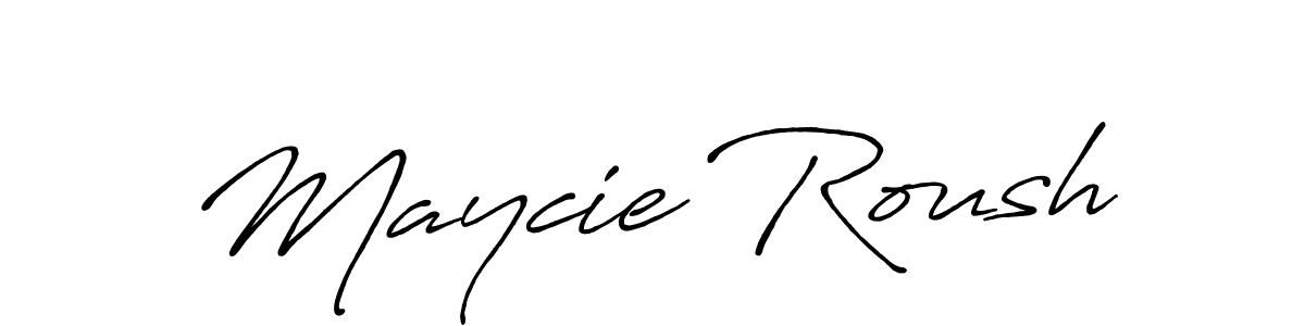 Also You can easily find your signature by using the search form. We will create Maycie Roush name handwritten signature images for you free of cost using Antro_Vectra_Bolder sign style. Maycie Roush signature style 7 images and pictures png