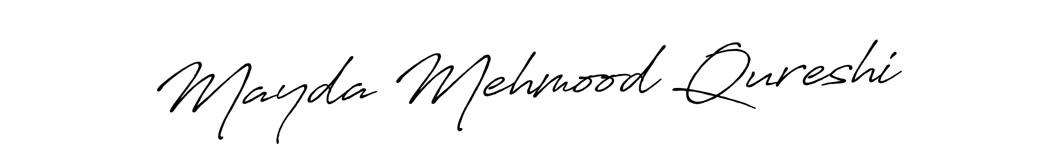 How to make Mayda Mehmood Qureshi signature? Antro_Vectra_Bolder is a professional autograph style. Create handwritten signature for Mayda Mehmood Qureshi name. Mayda Mehmood Qureshi signature style 7 images and pictures png