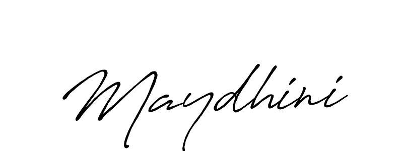 Make a beautiful signature design for name Maydhini. Use this online signature maker to create a handwritten signature for free. Maydhini signature style 7 images and pictures png