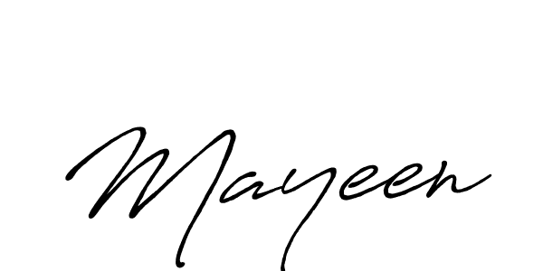 Create a beautiful signature design for name Mayeen. With this signature (Antro_Vectra_Bolder) fonts, you can make a handwritten signature for free. Mayeen signature style 7 images and pictures png
