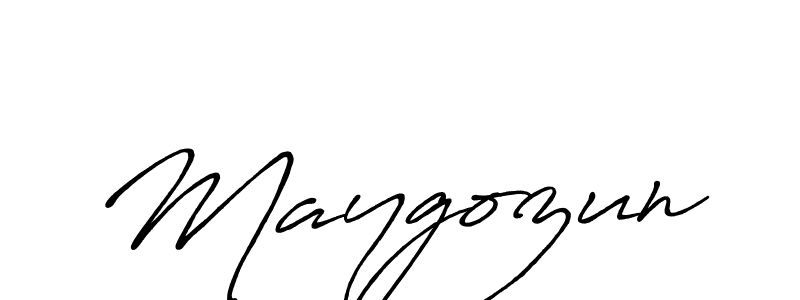 Make a beautiful signature design for name Maygozun. With this signature (Antro_Vectra_Bolder) style, you can create a handwritten signature for free. Maygozun signature style 7 images and pictures png