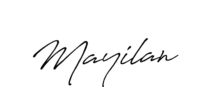 Mayilan stylish signature style. Best Handwritten Sign (Antro_Vectra_Bolder) for my name. Handwritten Signature Collection Ideas for my name Mayilan. Mayilan signature style 7 images and pictures png