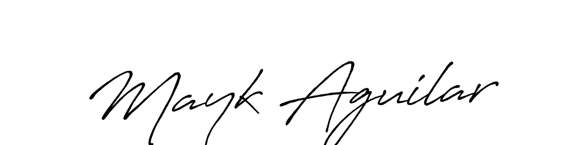 It looks lik you need a new signature style for name Mayk Aguilar. Design unique handwritten (Antro_Vectra_Bolder) signature with our free signature maker in just a few clicks. Mayk Aguilar signature style 7 images and pictures png