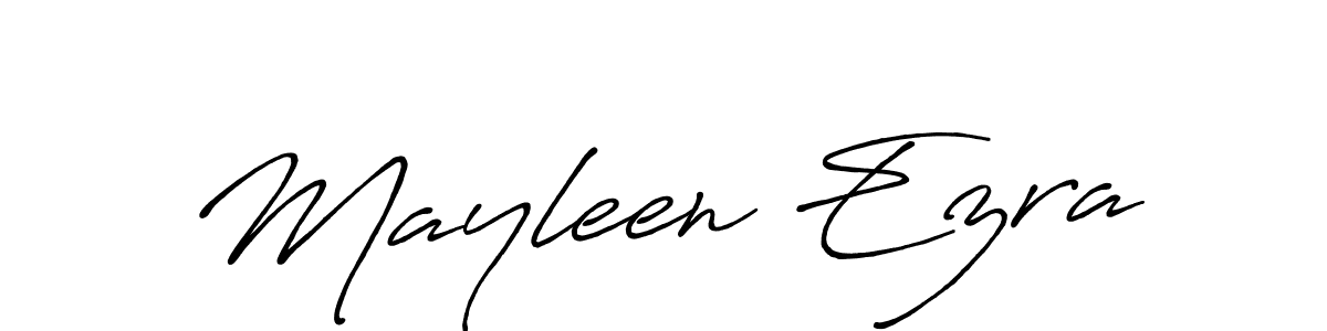 Also You can easily find your signature by using the search form. We will create Mayleen Ezra name handwritten signature images for you free of cost using Antro_Vectra_Bolder sign style. Mayleen Ezra signature style 7 images and pictures png