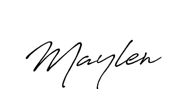 Also we have Maylen name is the best signature style. Create professional handwritten signature collection using Antro_Vectra_Bolder autograph style. Maylen signature style 7 images and pictures png