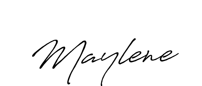 It looks lik you need a new signature style for name Maylene. Design unique handwritten (Antro_Vectra_Bolder) signature with our free signature maker in just a few clicks. Maylene signature style 7 images and pictures png