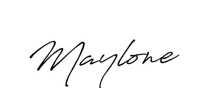 Create a beautiful signature design for name Maylone. With this signature (Antro_Vectra_Bolder) fonts, you can make a handwritten signature for free. Maylone signature style 7 images and pictures png