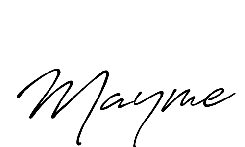 Also we have Mayme name is the best signature style. Create professional handwritten signature collection using Antro_Vectra_Bolder autograph style. Mayme signature style 7 images and pictures png