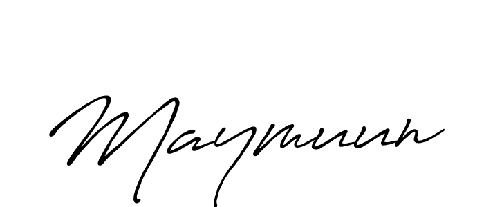 You should practise on your own different ways (Antro_Vectra_Bolder) to write your name (Maymuun) in signature. don't let someone else do it for you. Maymuun signature style 7 images and pictures png