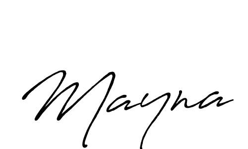 How to make Mayna name signature. Use Antro_Vectra_Bolder style for creating short signs online. This is the latest handwritten sign. Mayna signature style 7 images and pictures png