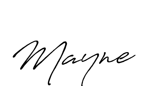 Mayne stylish signature style. Best Handwritten Sign (Antro_Vectra_Bolder) for my name. Handwritten Signature Collection Ideas for my name Mayne. Mayne signature style 7 images and pictures png