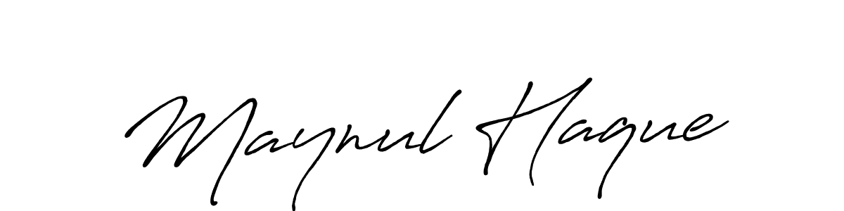 Maynul Haque stylish signature style. Best Handwritten Sign (Antro_Vectra_Bolder) for my name. Handwritten Signature Collection Ideas for my name Maynul Haque. Maynul Haque signature style 7 images and pictures png