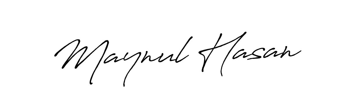 Maynul Hasan stylish signature style. Best Handwritten Sign (Antro_Vectra_Bolder) for my name. Handwritten Signature Collection Ideas for my name Maynul Hasan. Maynul Hasan signature style 7 images and pictures png