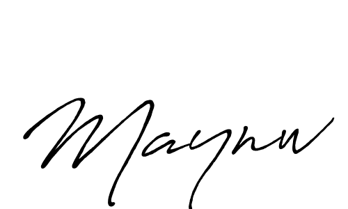 Also You can easily find your signature by using the search form. We will create Maynw name handwritten signature images for you free of cost using Antro_Vectra_Bolder sign style. Maynw signature style 7 images and pictures png