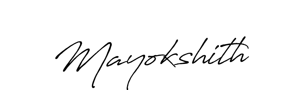 Once you've used our free online signature maker to create your best signature Antro_Vectra_Bolder style, it's time to enjoy all of the benefits that Mayokshith name signing documents. Mayokshith signature style 7 images and pictures png