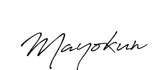 if you are searching for the best signature style for your name Mayokun. so please give up your signature search. here we have designed multiple signature styles  using Antro_Vectra_Bolder. Mayokun signature style 7 images and pictures png