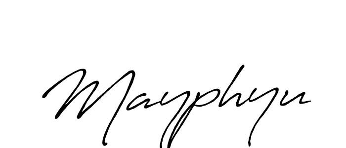 How to make Mayphyu signature? Antro_Vectra_Bolder is a professional autograph style. Create handwritten signature for Mayphyu name. Mayphyu signature style 7 images and pictures png