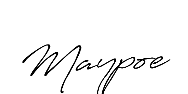 Create a beautiful signature design for name Maypoe. With this signature (Antro_Vectra_Bolder) fonts, you can make a handwritten signature for free. Maypoe signature style 7 images and pictures png
