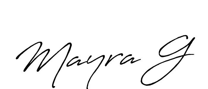 Best and Professional Signature Style for Mayra G. Antro_Vectra_Bolder Best Signature Style Collection. Mayra G signature style 7 images and pictures png