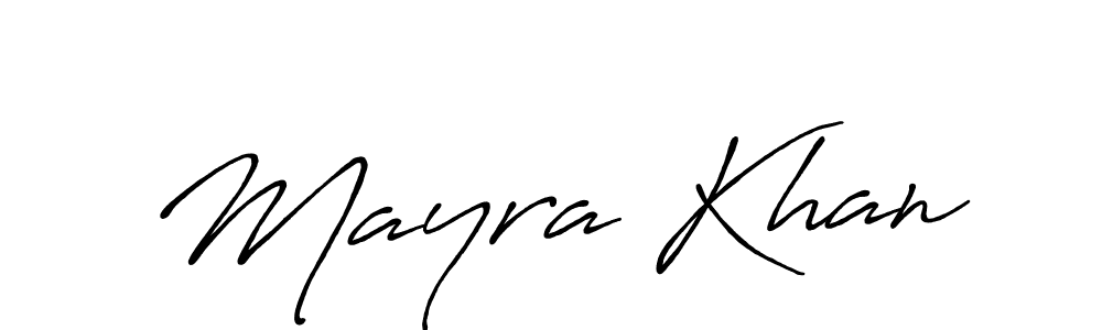 Mayra Khan stylish signature style. Best Handwritten Sign (Antro_Vectra_Bolder) for my name. Handwritten Signature Collection Ideas for my name Mayra Khan. Mayra Khan signature style 7 images and pictures png