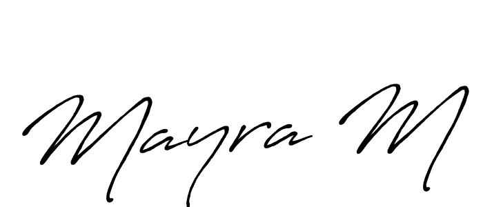 Make a beautiful signature design for name Mayra M. Use this online signature maker to create a handwritten signature for free. Mayra M signature style 7 images and pictures png
