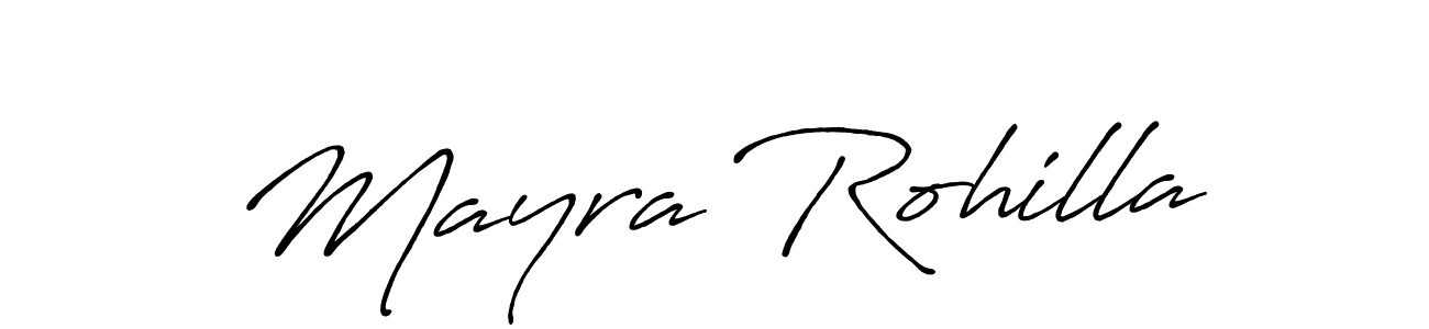 Also You can easily find your signature by using the search form. We will create Mayra Rohilla name handwritten signature images for you free of cost using Antro_Vectra_Bolder sign style. Mayra Rohilla signature style 7 images and pictures png