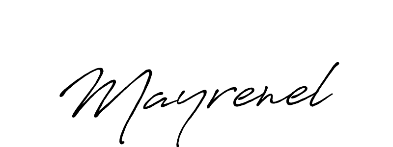 How to make Mayrenel signature? Antro_Vectra_Bolder is a professional autograph style. Create handwritten signature for Mayrenel name. Mayrenel signature style 7 images and pictures png