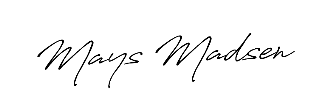 You can use this online signature creator to create a handwritten signature for the name Mays Madsen. This is the best online autograph maker. Mays Madsen signature style 7 images and pictures png