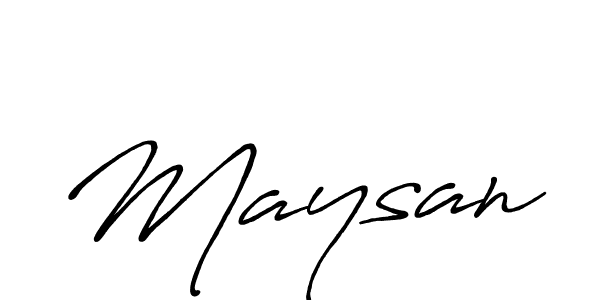 Maysan stylish signature style. Best Handwritten Sign (Antro_Vectra_Bolder) for my name. Handwritten Signature Collection Ideas for my name Maysan. Maysan signature style 7 images and pictures png