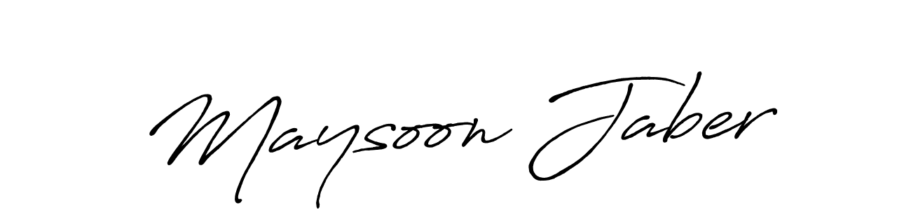 Antro_Vectra_Bolder is a professional signature style that is perfect for those who want to add a touch of class to their signature. It is also a great choice for those who want to make their signature more unique. Get Maysoon Jaber name to fancy signature for free. Maysoon Jaber signature style 7 images and pictures png