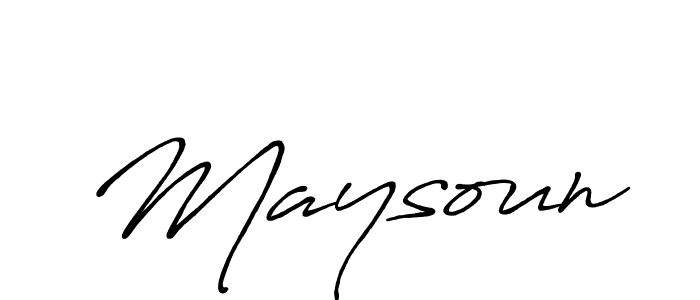 Maysoun stylish signature style. Best Handwritten Sign (Antro_Vectra_Bolder) for my name. Handwritten Signature Collection Ideas for my name Maysoun. Maysoun signature style 7 images and pictures png