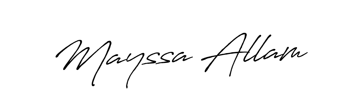 How to Draw Mayssa Allam signature style? Antro_Vectra_Bolder is a latest design signature styles for name Mayssa Allam. Mayssa Allam signature style 7 images and pictures png